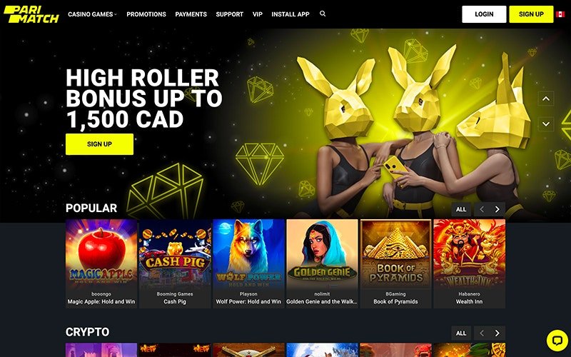 Guía de parimatch casino online